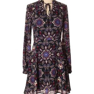 [ Everly ] paisley skater dress